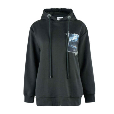 Sweat à capuche en coton pour femme Modèle 79343