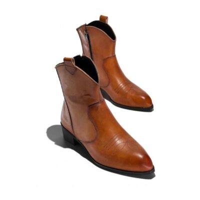 Bottes en cuir pour femmes Cheville – Modèle 110