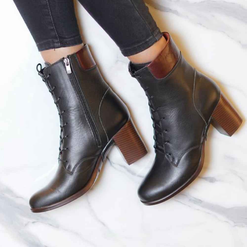 Bottes en cuir pour femmes Cheville – Modèle 114