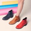 Bottes en cuir pour femmes Cheville – Modèle A175