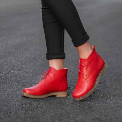 Bottes en cuir pour femmes Cheville – Modèle A177