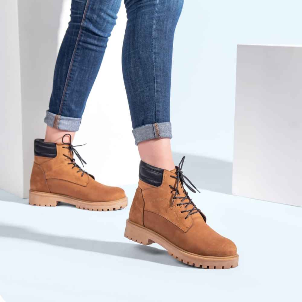 Bottes en cuir pour femmes Cheville – Modèle A182