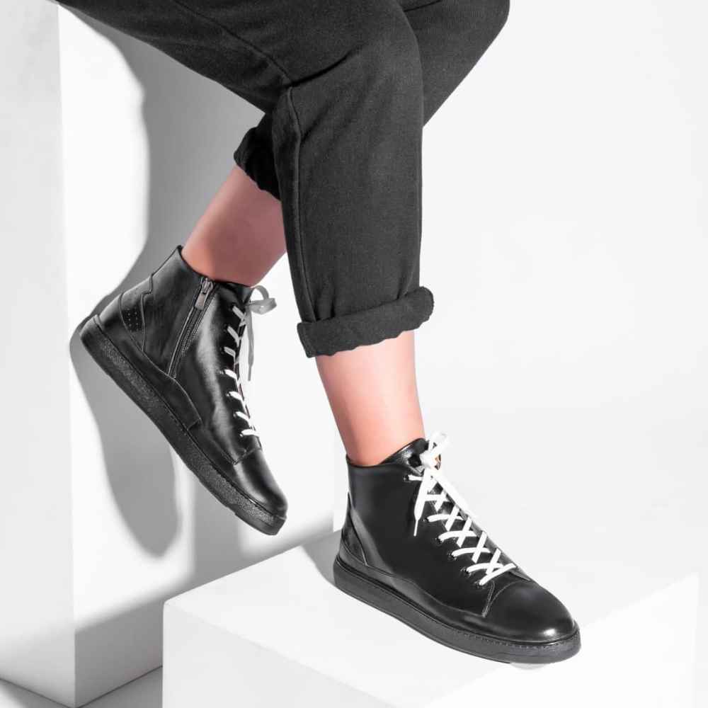 Bottes en cuir pour femmes Cheville – Modèle A211