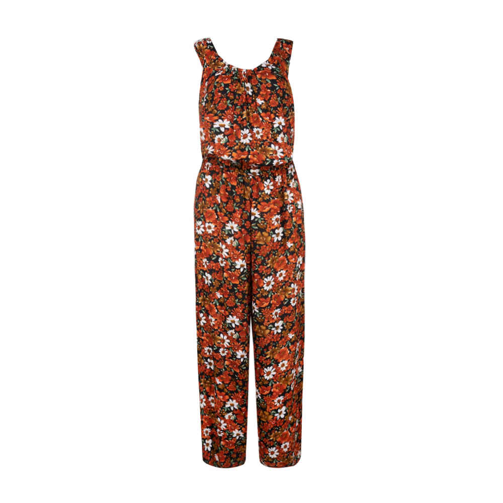 Combinaison fleurie avec ceinture latérale pour femmes Gila