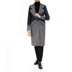 Manteau Croisé en Laine pour Femmes – 37505