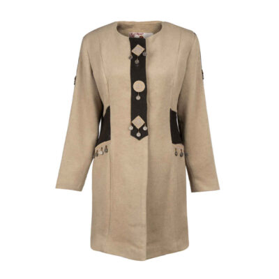 Manteau Croisé en Laine pour Femmes – 54634