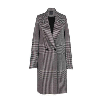 Manteau en coton à double boutonnage pour femmes