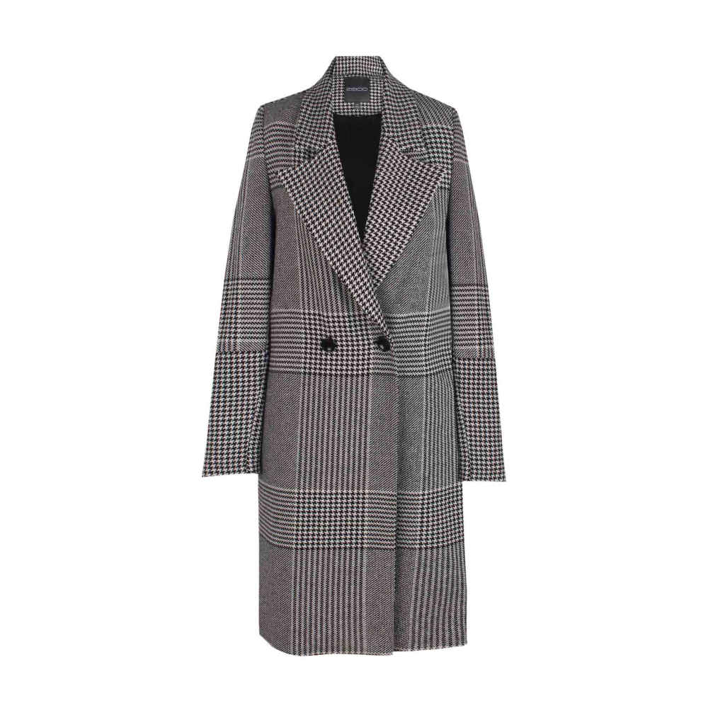 Manteau en coton à double boutonnage pour femmes