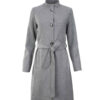Manteau en coton d'hiver avec ceinture latérale pour femmes – Fonctionnel et à la mode