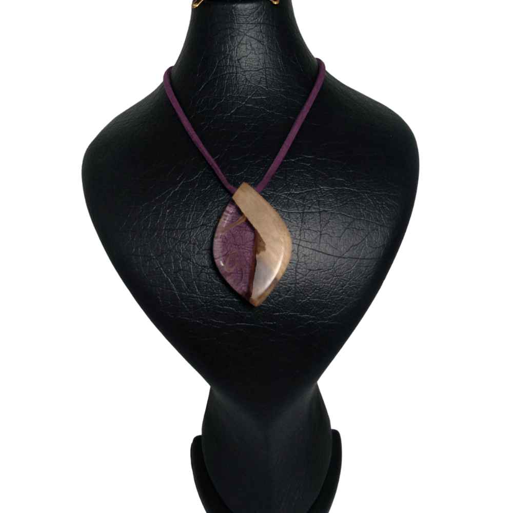 Collier Bois & Résine Artisanal Style Audacieux Koohestan