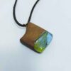Collier Bois & Résine Artisanal Style Audacieux Roche