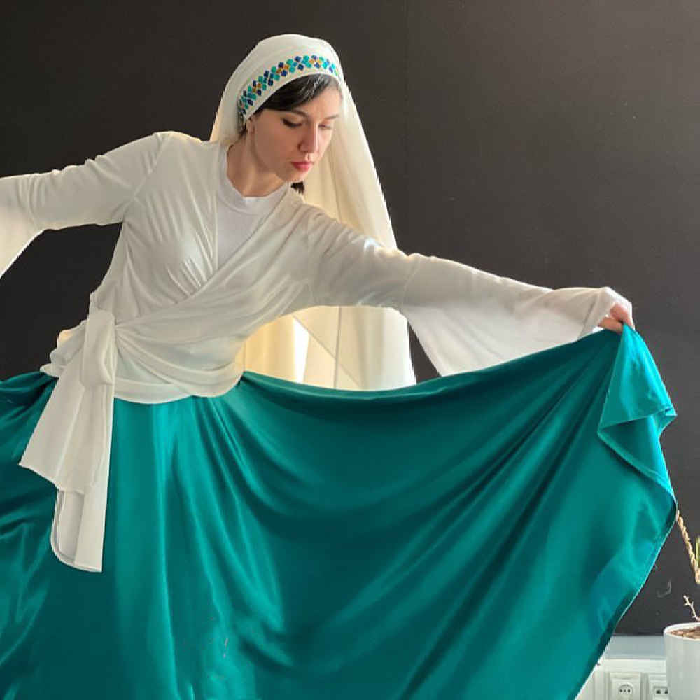 Ensemble de Costume de Danse Soufi Tourbillonnante pour Femmes – Authentique & Élégant