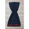 Châle Baloutche Brodé pour Femme Bleu Marine