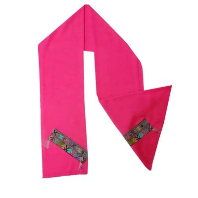 Châle Baloutche Brodé pour Femme Rose