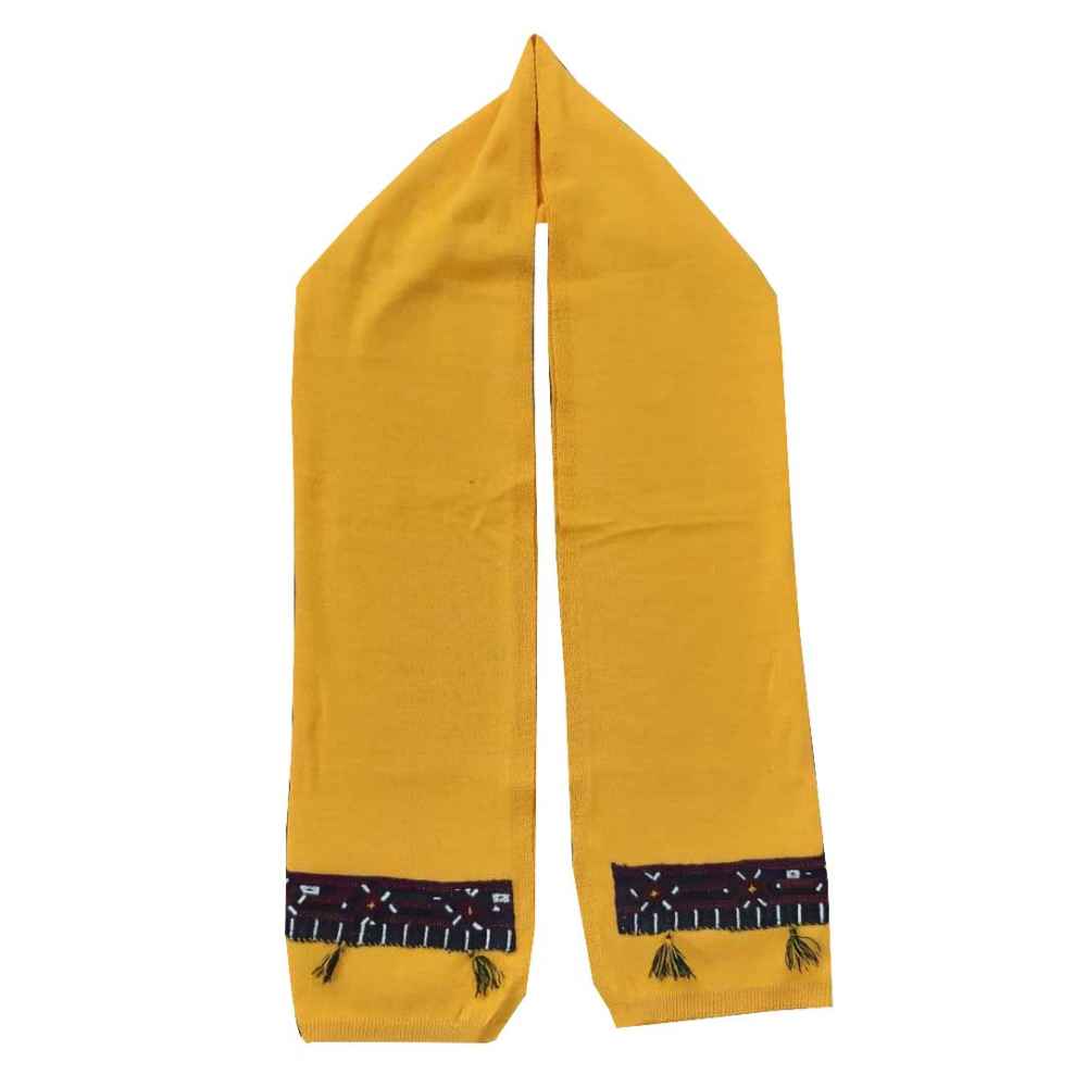 Châle Baloutche Brodé pour Femme Jaune