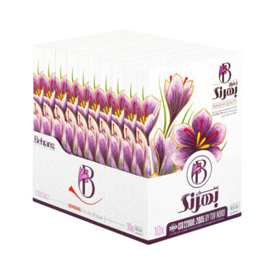 Safran persan authentique Sargol Behrang 4.608 Grams (10x)
