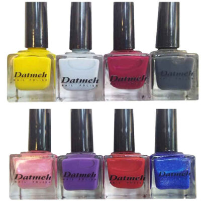 Vernis à ongles Halal finition brillante et pailletée et couleurs Rosaline respirantes (8x)