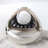 Bague en argent Dur-e Najaf persane pour hommes Élégance Alborz