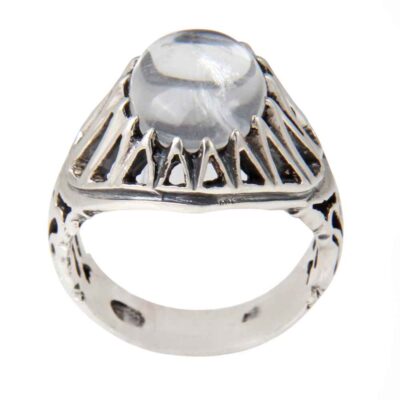 Bague en argent Dur-e Najaf persane pour hommes Élégance Alborz
