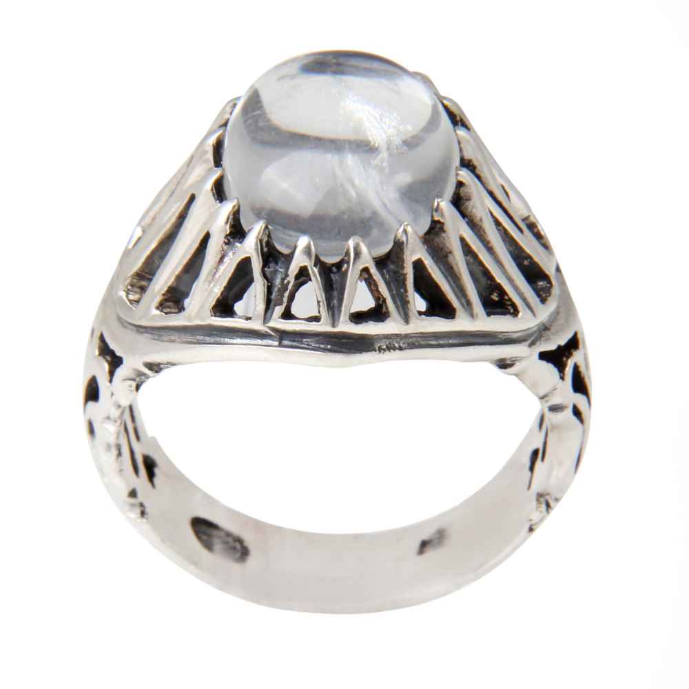 Bague en argent Dur-e Najaf persane pour hommes Élégance Alborz