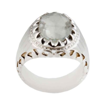 Bague en argent Dur-e Najaf persane pour hommes Élégance Atieh
