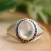 Bague en argent Dur-e Najaf persane pour hommes Élégance Basir