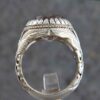 Bague en argent Dur-e Najaf persane pour hommes Élégance Milad