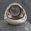 Bague en argent Dur-e Najaf persane pour hommes Élégance Milad