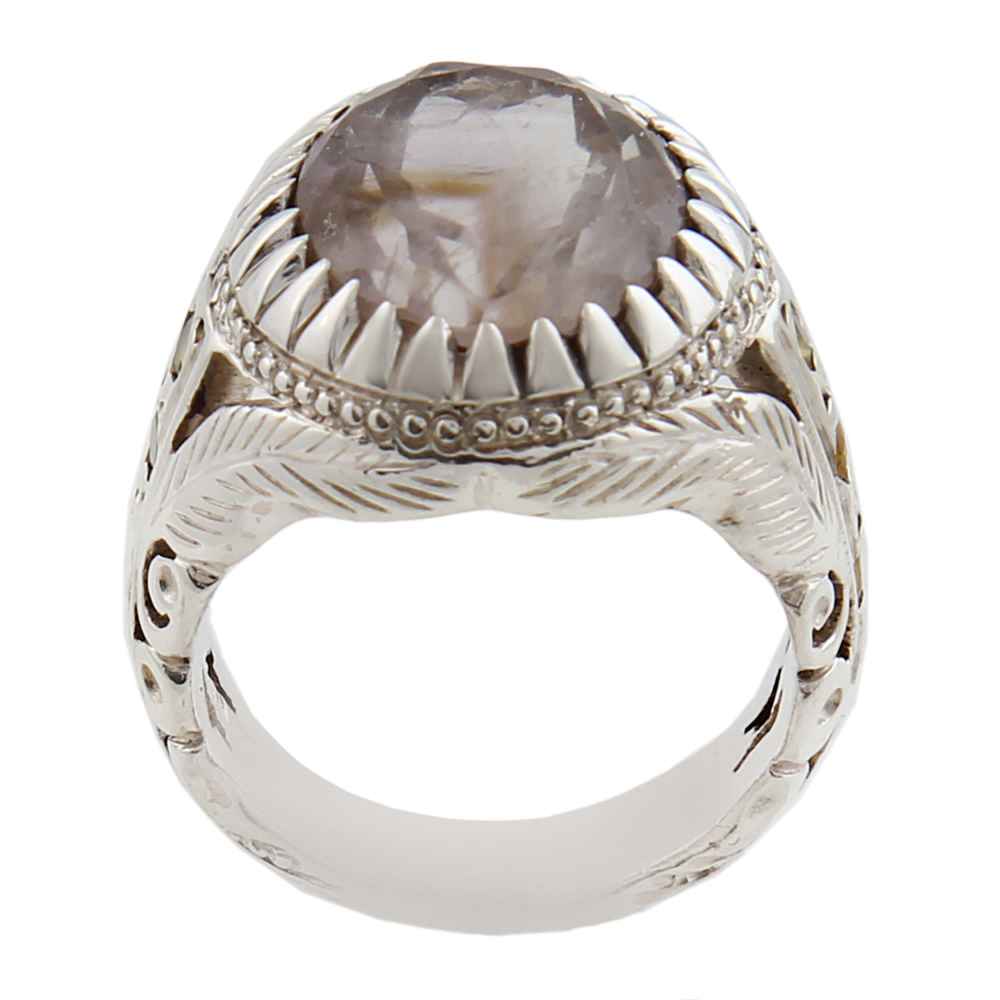 Bague en argent Dur-e Najaf persane pour hommes Élégance Milad