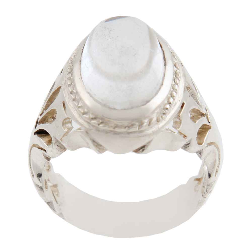 Bague en argent Dur-e Najaf persane pour hommes Élégance Sepehr