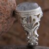 Bague en argent Dur-e Najaf persane pour hommes Élégance Sepehr