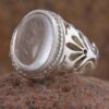 Bague en argent Dur-e Najaf persane pour hommes Élégance Sepehr