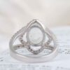 Bague en argent Dur-e Najaf pour femmes Engagement Bliss Hanieh