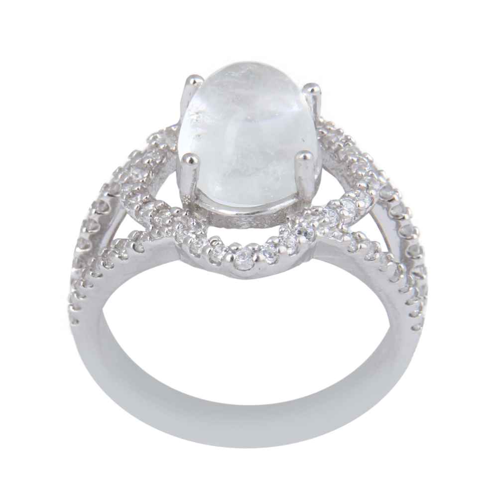 Bague en argent Dur-e Najaf pour femmes Engagement Bliss Hanieh