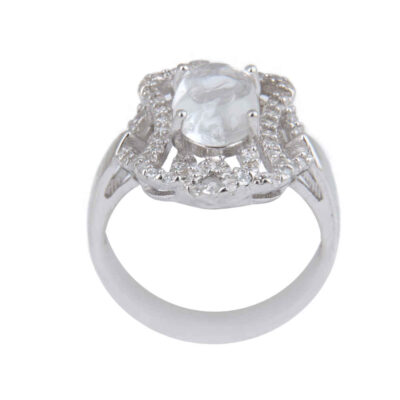 Bague en argent Dur-e Najaf pour femmes Engagement Bliss Mona