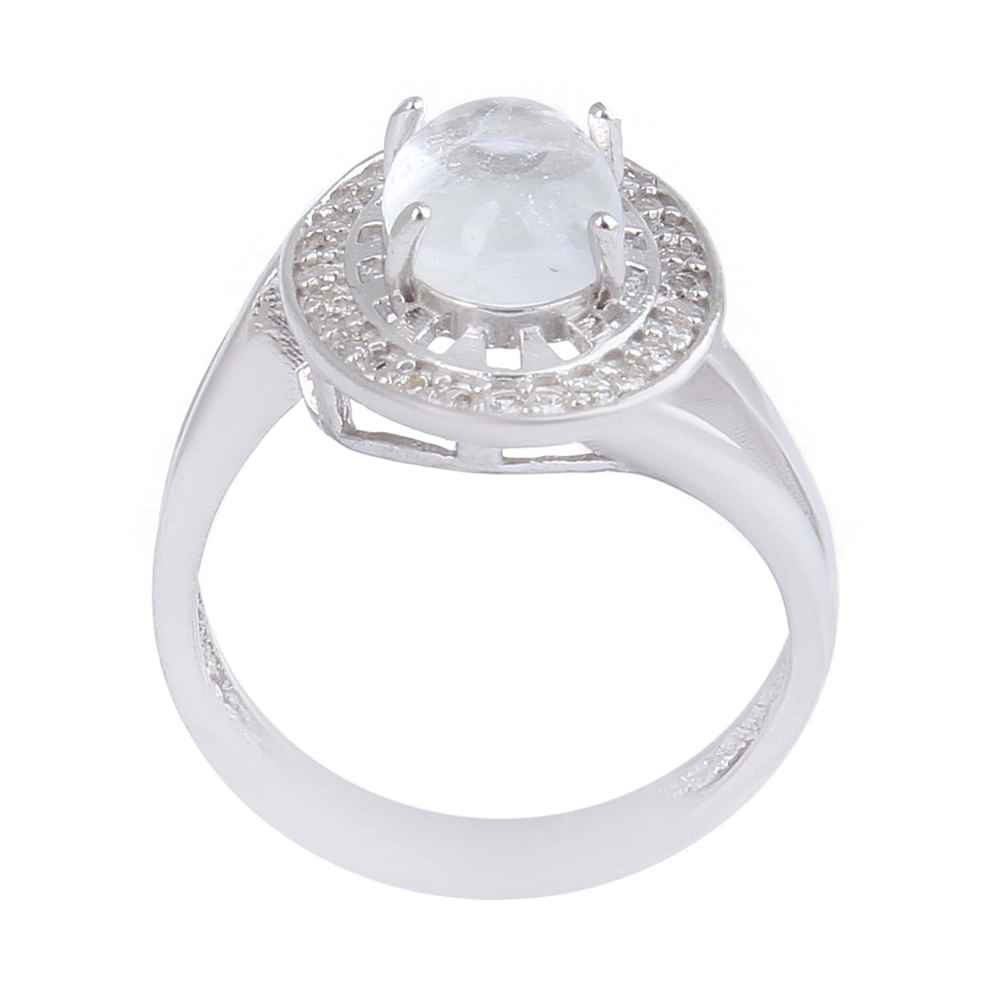 Bague en argent Dur-e Najaf pour femmes Engagement Bliss Raha