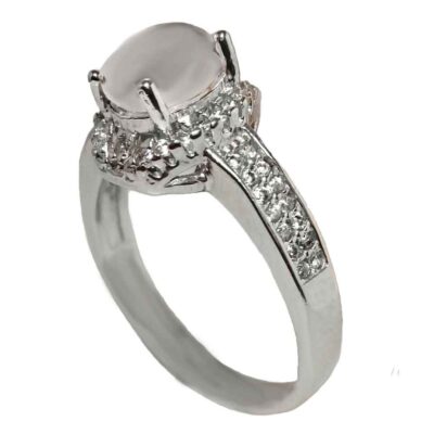 Bague en argent Dur-e Najaf pour femmes Engagement Bliss Tara
