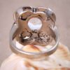 Bague en argent Dur-e Najaf pour femmes Artisan Yeganeh