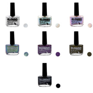Vernis à ongles Halal finition pailletée et couleurs respirantes charmantes (7x)