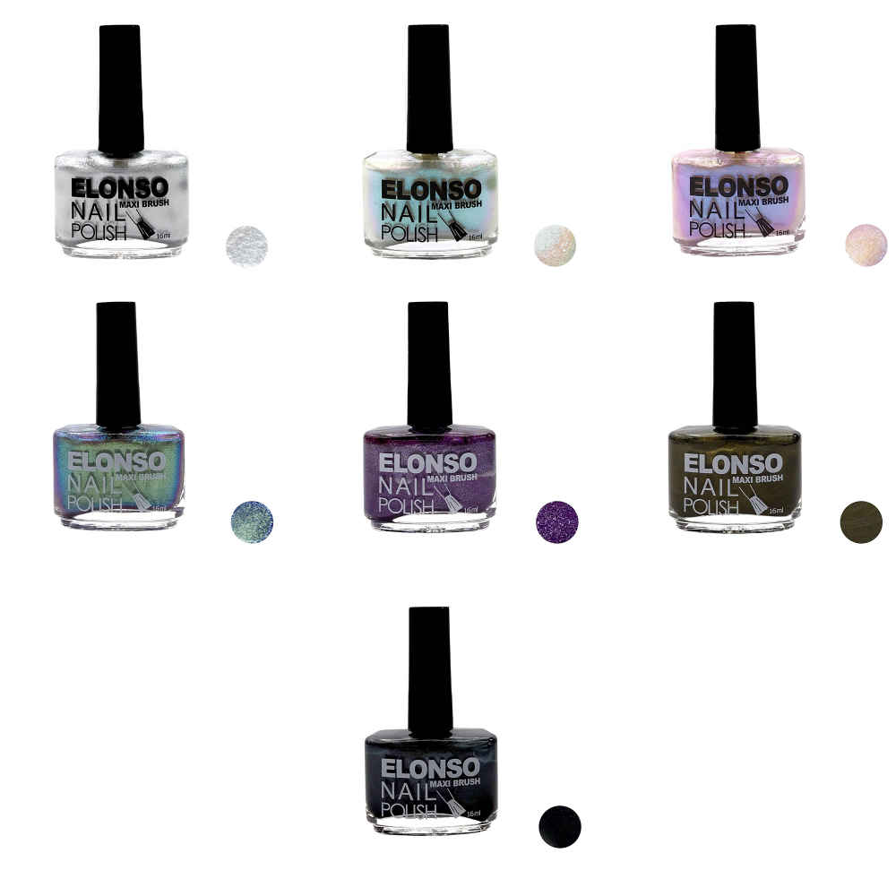 Vernis à ongles Halal finition pailletée et couleurs respirantes charmantes (7x)