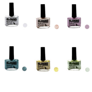 Vernis à ongles Halal finition brillante et pailletée et couleurs métalliques respirantes (6x)