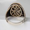 Bague en Argent Hématite Persane Pierre Précieuse Hadid pour Hommes Farhad