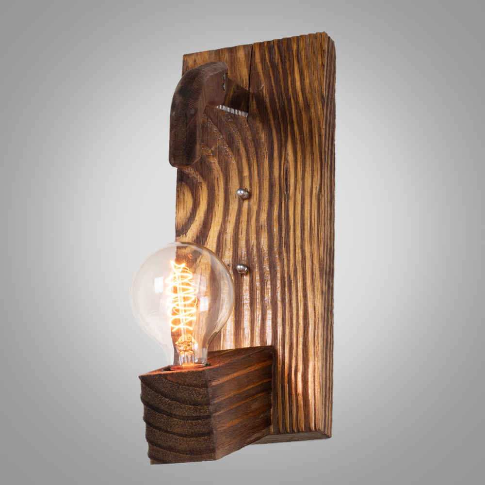 Applique murale en bois – Style moderne et minimaliste, esthétique cosy G14