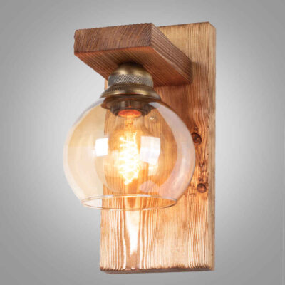 Applique murale en bois – Style moderne et minimaliste, esthétique cosy G18