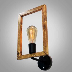 Applique murale en bois – Style moderne et minimaliste, esthétique cosy G12