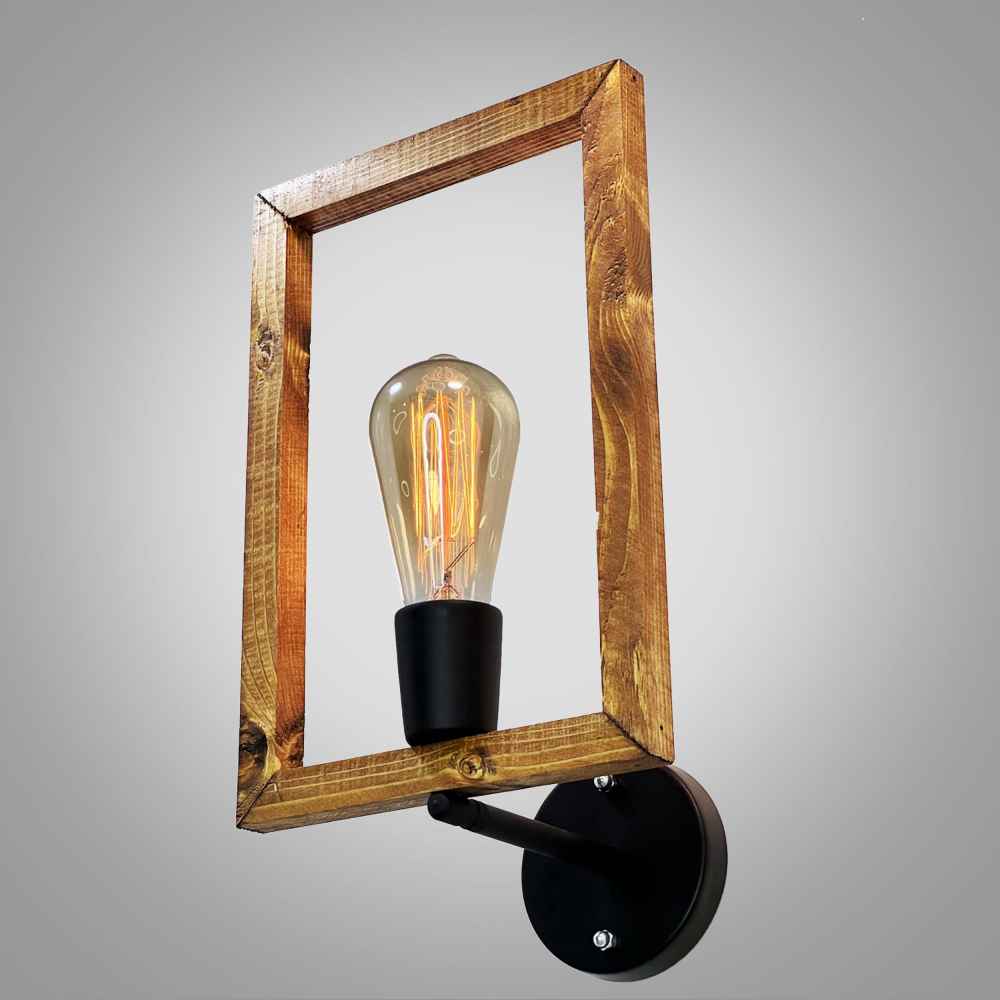 Applique murale en bois – Style moderne et minimaliste, esthétique cosy G12