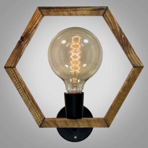 Applique murale en bois – Style moderne et minimaliste, esthétique cosy G3