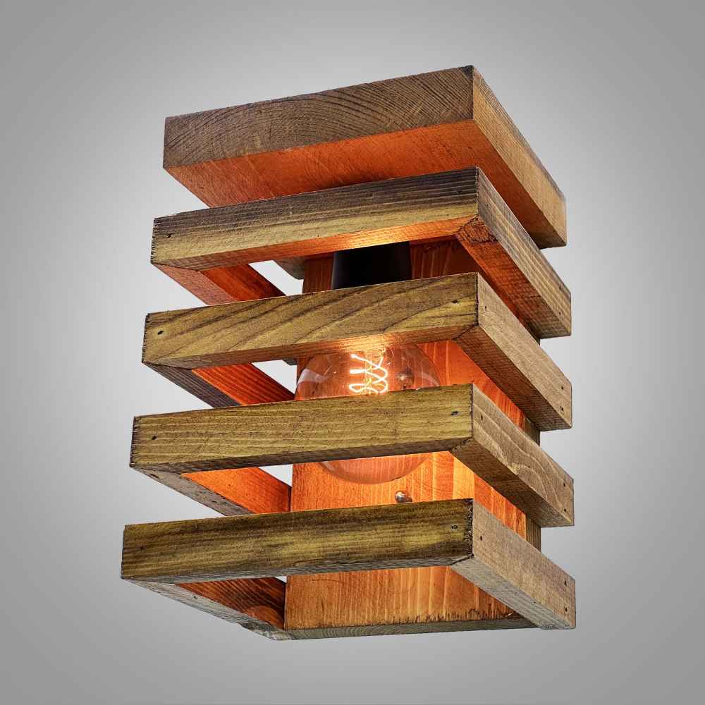 Applique murale en bois – Style moderne et minimaliste, esthétique cosy G9