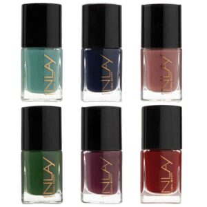 Vernis à ongles Halal finition brillante et couleurs chics respirantes (6x)