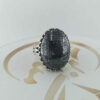 Bague en Argent Hématite Islamique Pierre Précieuse Hadid pour Hommes 4 Qul